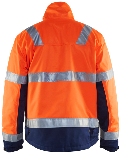 Talvitakki Blåkläder Hi-Vis 486218115389 oranssi-mariininsininen