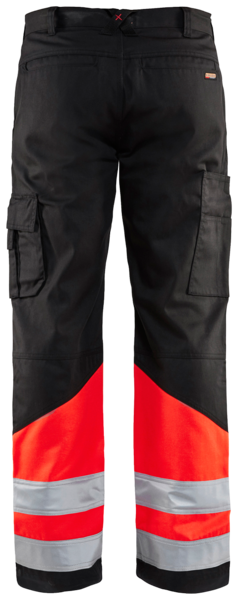 Housut Blåkläder 156418119955 musta/huomiopunainen