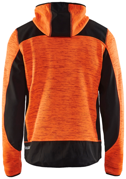 Softshell-takki Blåkläder neulottu 493021175399 oranssi-musta