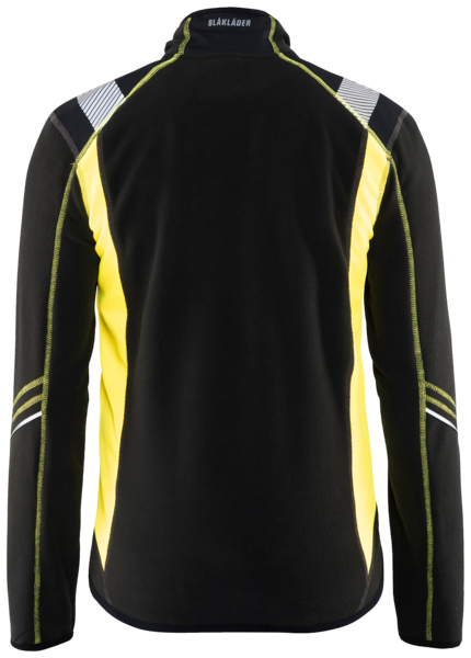 Microfleecetakki Blåkläder 499310109933 musta/keltainen