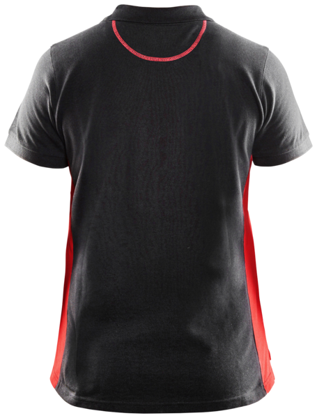 Naisten pikeepaita Blåkläder 339010509956 musta/punainen