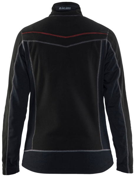 Naisten Fleece Blåkläder 492410109956 Musta/Punainen