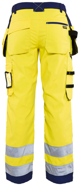 Housut Blåkläder naisten 715618113389 keltainen/sininen