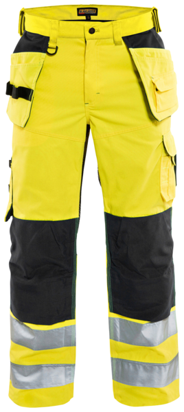 Riipputaskuhousut Blåkläder 156518113399 huomiokeltainen/musta