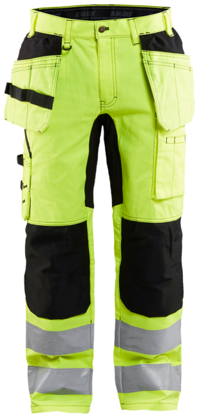 Riipputaskuhousut Blåkläder 155218113399 huomiokeltainen/musta