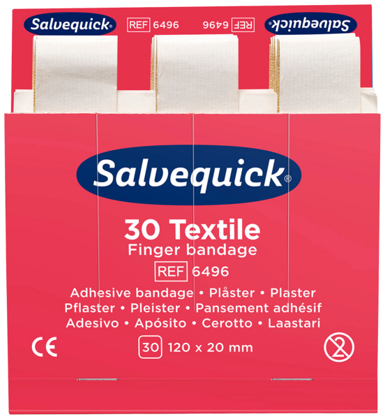 Kangaslaastari Salvequick pitkä 6 x 30kpl 6496