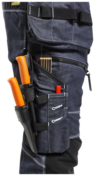 Riipputaskuhousut Blåkläder 199011418999 sininen/musta