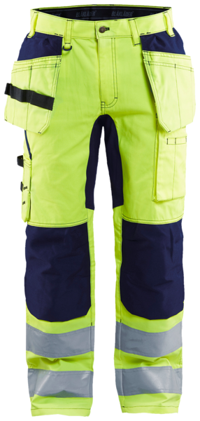 Housut Blåkläder 155218113389 huomiokeltainen/tummansininen