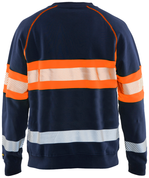 College Blåkläder 335911588953 tummansininen/oranssi