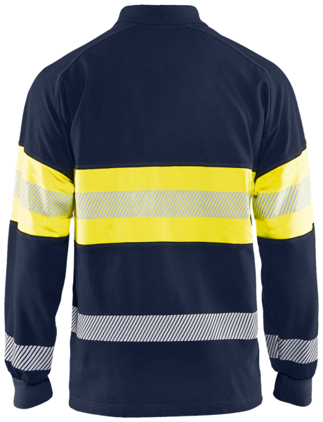 Pikeepaita Blåkläder 343817268933 tummansininen/keltainen