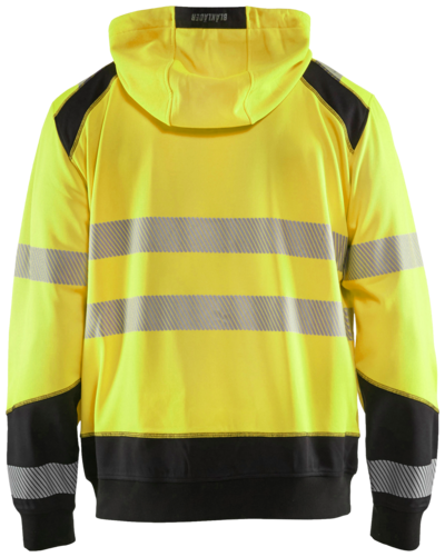 VARSELTRÖJA BLÅKLÄDER 3546 2528 MED LUVA, GUL/SVART L