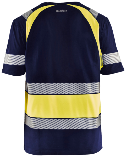 T-paita Blåkläder 342110308833 tummansininen/keltainen