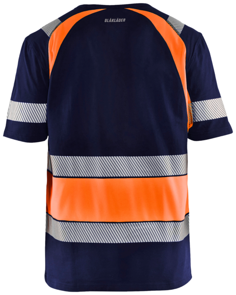 T-paita Blåkläder 342110308853 tummansininen/oranssi