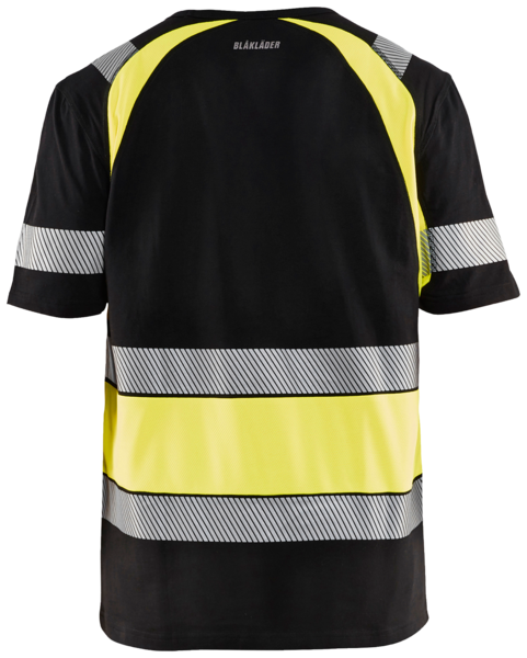 T-paita Blåkläder 342110309933 musta/keltainen