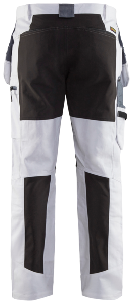 Maalarinhousut Blåkläder 191010001099 Stretch valkoinen/musta