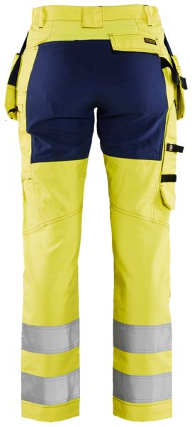 Naisten housut Blåkläder 716318113389 keltainen/sininen