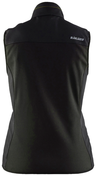 Naisten liivi Blåkläder 385125169933 musta-keltainen