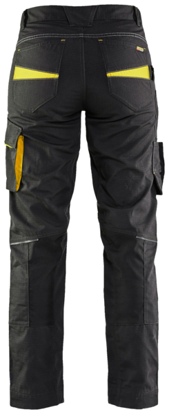 Housut Blåkläder 719513309933 musta/keltainen