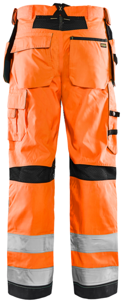 Riipputaskuhousut Blåkläder 156518115389 huomio-oranssi/tummansininen