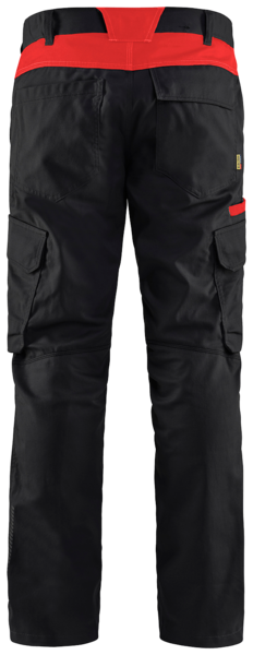 Housut Blåkläder 144418329956 musta/punainen