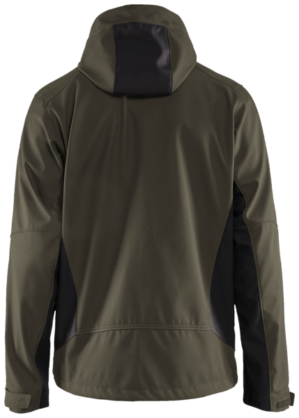 Softshelltakki Blåkläder 475325164599 vihreä/musta