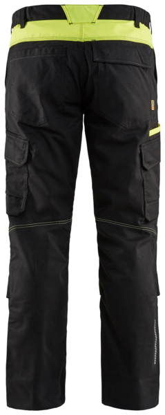 Housut Blåkläder 144818329933 musta/keltainen