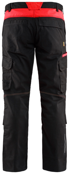 Housut Blåkläder 144818329956 musta/punainen