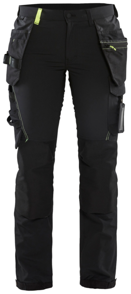 Riipputaskuhousut Blåkläder 719216459933 musta/keltainen