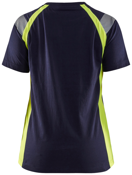 Naisten t-paita Blåkläder 340210308833 sininen/keltainen