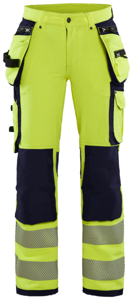 Naisten housut Blåkläder 719716423389 keltainen/sininen