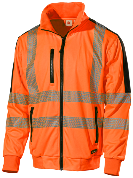 SWEATSHIRT 6122P LBRADOR SVART/ORANGE L