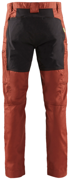 Housut Blåkläder Stretch ruosteenpunainen/musta 145918455999