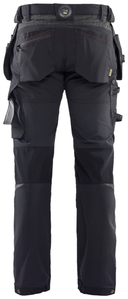 Riipputaskuhousut Blåkläder 152216459998 musta/harmaa