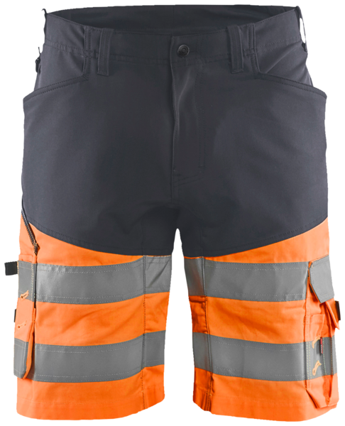 Shortsit Blåkläder Stretch grafiitinharmaa/huomio-oranssi 154118119653