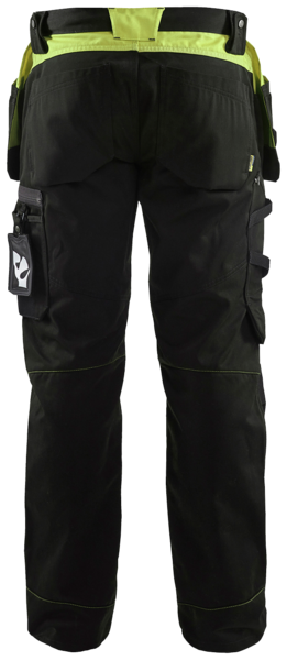 Riipputaskuhousut Blåkläder musta/huomiokeltainen 155518609933