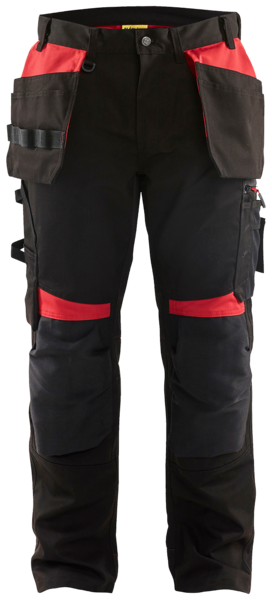 Riipputaskuhousut Blåkläder musta/punainen 155518609956