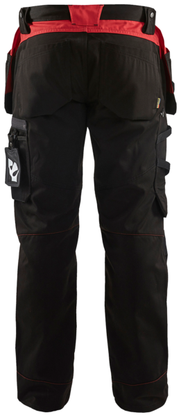 Riipputaskuhousut Blåkläder musta/punainen 155518609956