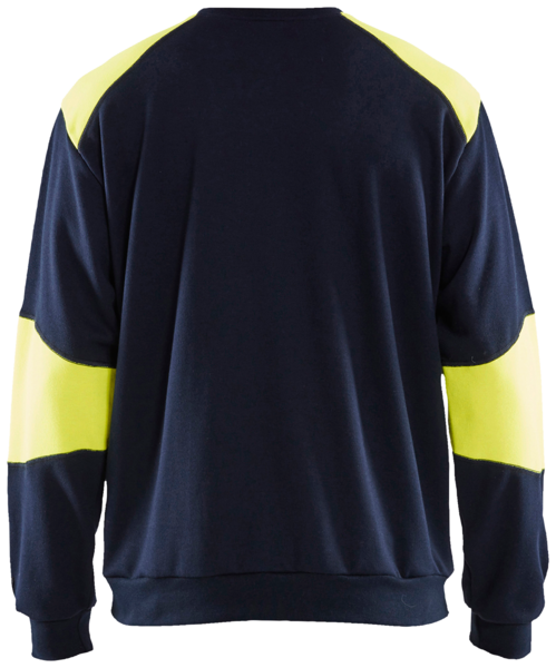 Palosuojattu collegepaita Blåkläder 345817628933 sininen/keltainen