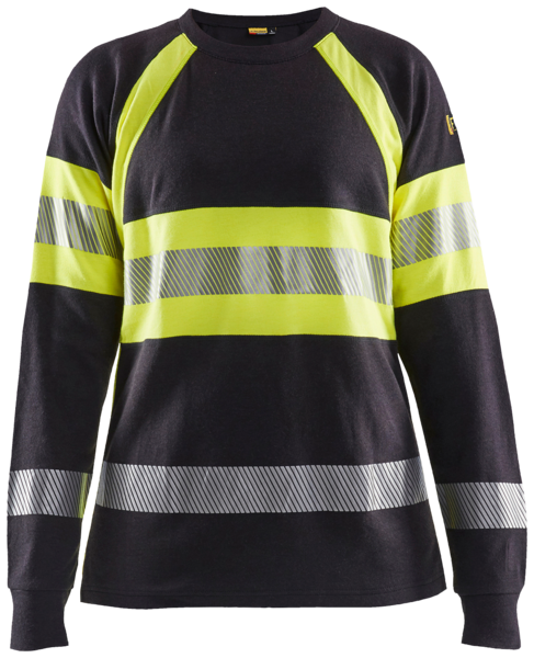 T-paita Blåkläder naisten mariininsininen/huomiokeltainen 349417618933