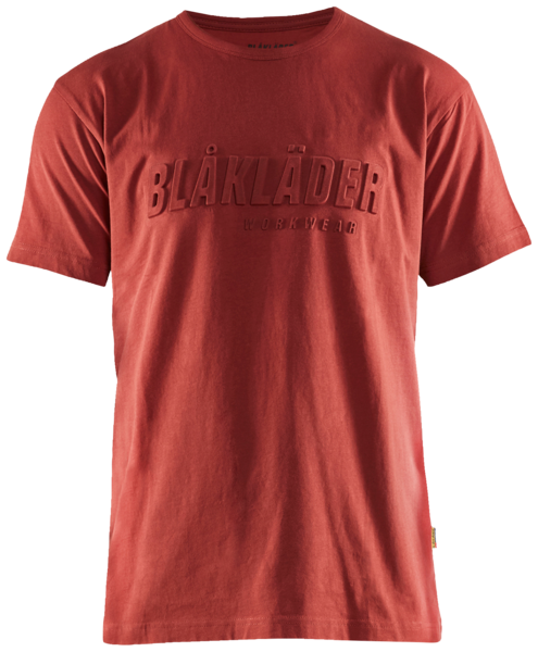 T-SHIRT BLÅKLÄDER 3531 1042 3D BRÄND RÖD L