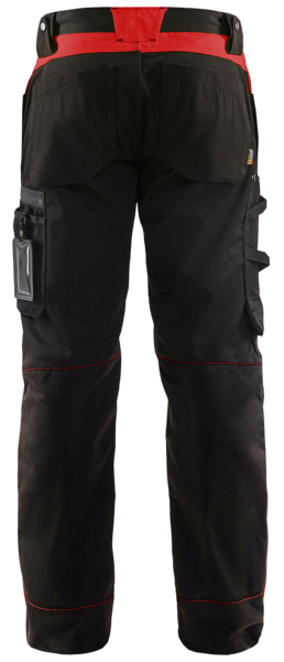 Housut Blåkläder 155618609956 musta/punainen