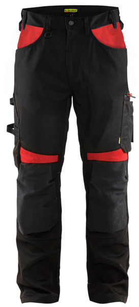 Housut Blåkläder 155618609956 musta/punainen