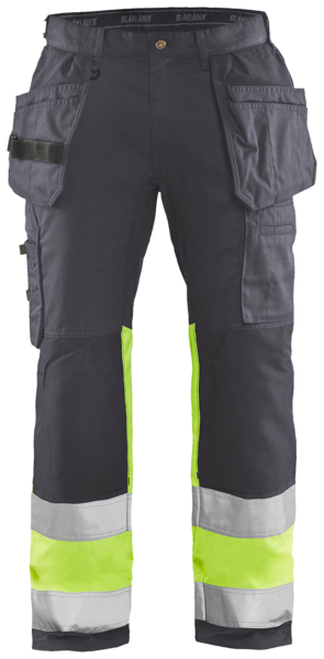 Riipputaskuhousut Blåkläder 155818119633 harmaa/huomiokeltainen