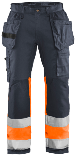 Riipputaskuhousut Blåkläder harmaa/huomio-oranssi 155818119653