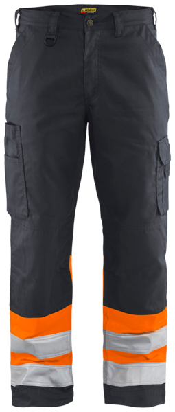 Housut Blåkläder 156418119653 grafiitinharmaa/huomio-oranssi