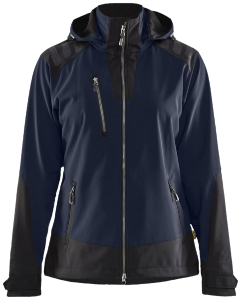 Softshell-takki Blåkläder naisten tumma mariininsininen-musta 471925138699