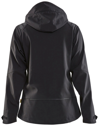 SOFTSHELLJACKA BLÅKLÄDER 4719 DAM XL, SVART/RÖD