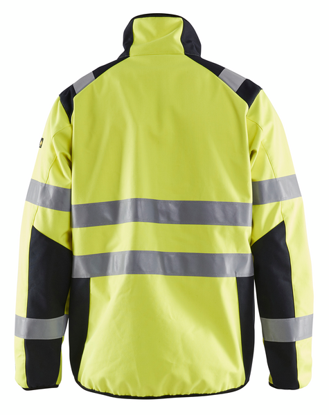 Softshell-takki Blåkläder huomiokeltainen/mariininsininen 494815603389