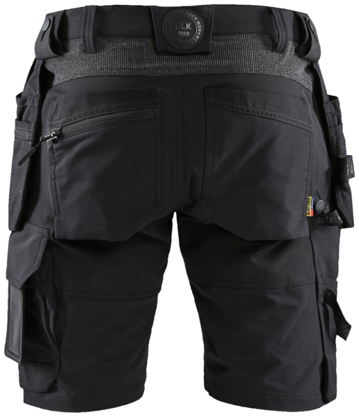 Shortsit Blåkläder 4-Way Stretch musta/tummanharmaa 152016459998