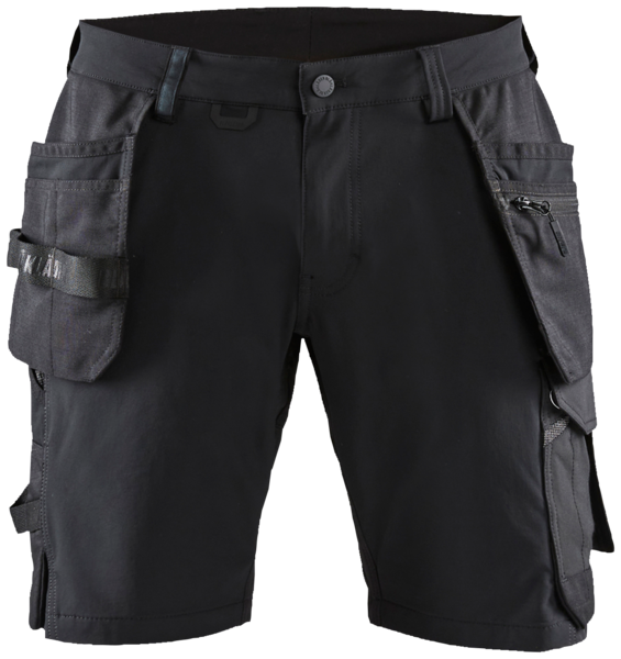 Shortsit Blåkläder 4-Way Stretch musta/tummanharmaa 152016459998